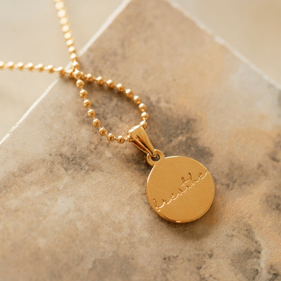 Pause and Breathe  Necklace - Mantra Brand Talisman Jewelry