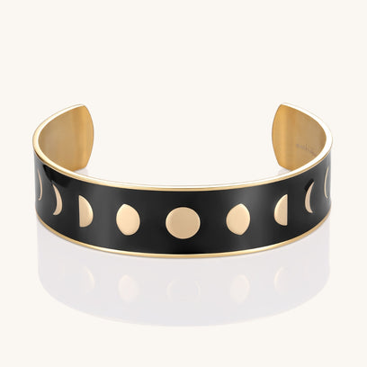 Lunar Moon Phases Cuff Bracelet - Mantra Brand Jewelry