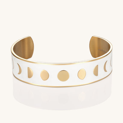 Lunar Moon Phases Cuff Bracelet - Mantra Brand Jewelry
