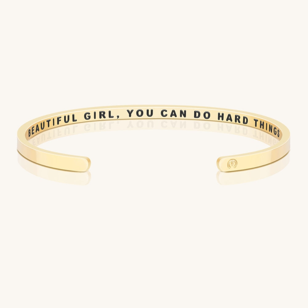 Beautiful Girl You Can Do Hard Things Bracelet by MantraBand Mantra by MantraBand