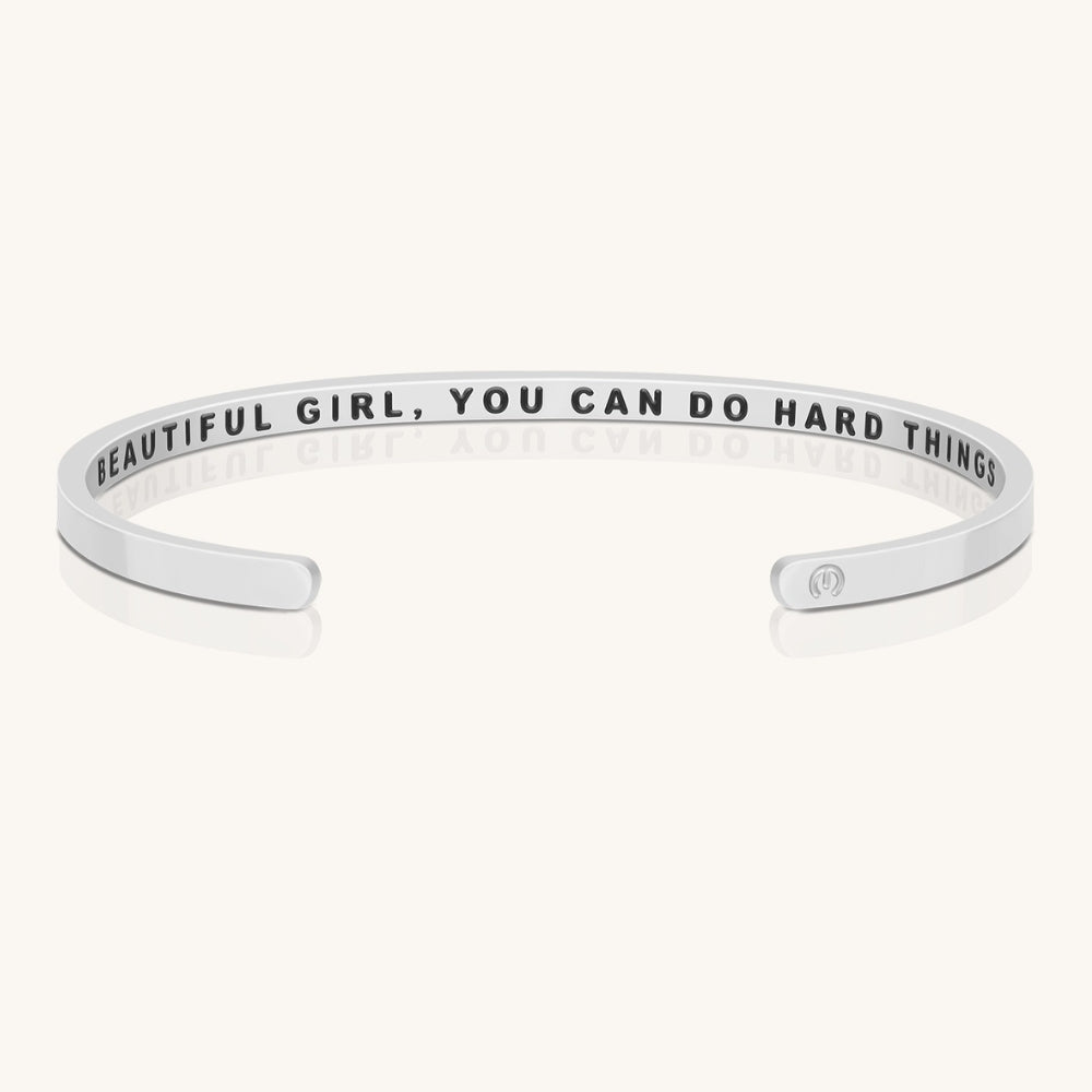 Beautiful Girl You Can Do Hard Things Bracelet by MantraBand Mantra by MantraBand