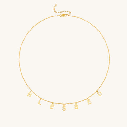 Blessed - Letter Chain necklace