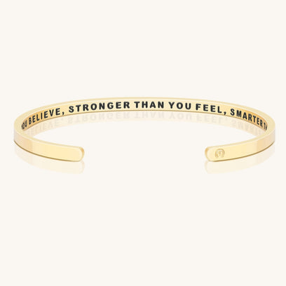 Braver Stronger Smarter - Within Hidden Message Inspirational Mantra Bracelet - MantraBand