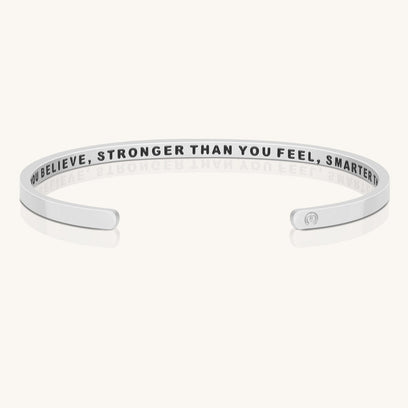 Braver Stronger Smarter - Within Hidden Message Inspirational Mantra Bracelet - MantraBand