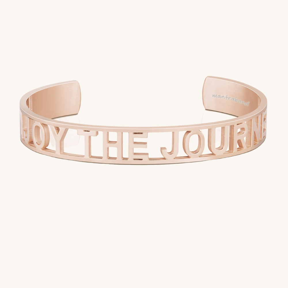 ENJOY THE JOURNEY Statement Bracelet Mantra by MantraBand