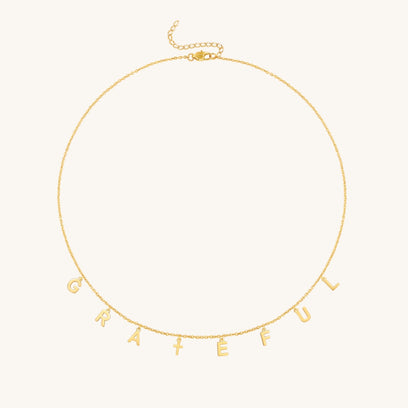 Grateful - Letter Chain necklace