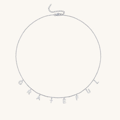 Grateful - Letter Chain necklace