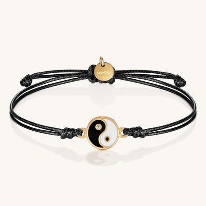 Yin Yang - Harmony - charm string thread bracelet