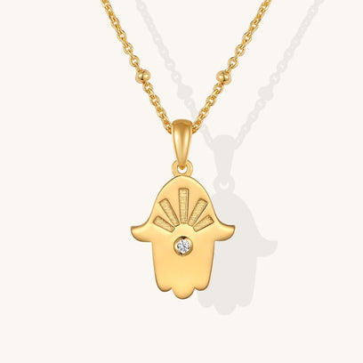 Hamsa Hand of Fatima  Necklace - Mantra Brand Talisman Jewelry