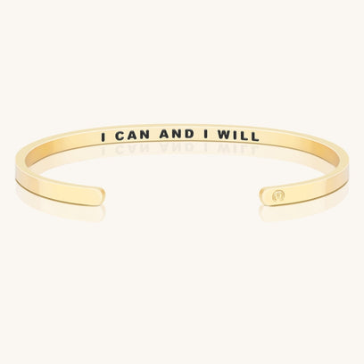 I Can And I Will - Within Hidden Message Inspirational Mantra Bracelet - MantraBand