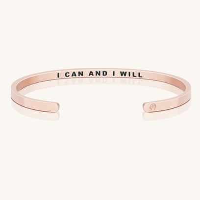 I Can And I Will - Within Hidden Message Inspirational Mantra Bracelet - MantraBand