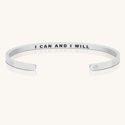 I Can And I Will - Within Hidden Message Inspirational Mantra Bracelet - MantraBand
