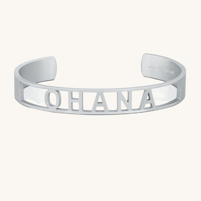 Ohana - Cut Out Adjustable Cuff Bracelet - MantraBand
