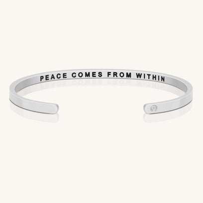 Peace Comes From Within - Within Hidden Message Inspirational Mantra Bracelet - MantraBand