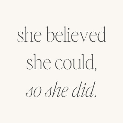 She Believed She Could, So She Did bracelet - MantraBand