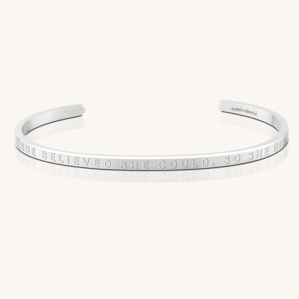 She believed she could so she did silver bracelet deals