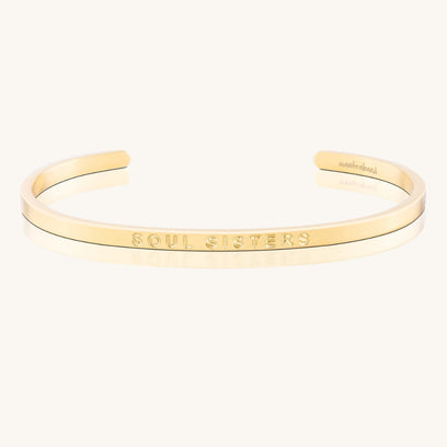 Soul Sisters - Whisper Hidden Message Inspirational Mantra Bracelet - MantraBand