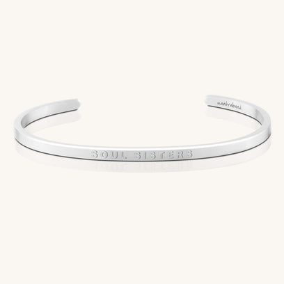 Soul Sisters - Whisper Hidden Message Inspirational Mantra Bracelet - MantraBand