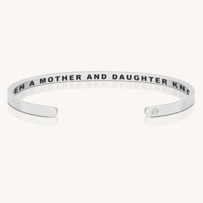 The Love Between A Mother And Daughter Knows No Distance - Within Hidden Message Inspirational Mantra Bracelet - MantraBand