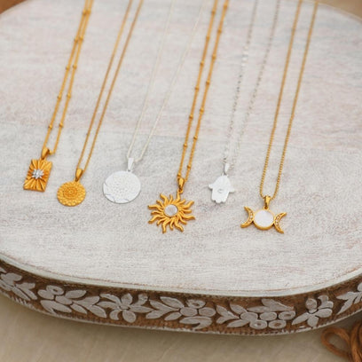 Sun  Necklace - Be The Light - Mantra Brand Talisman Jewelry