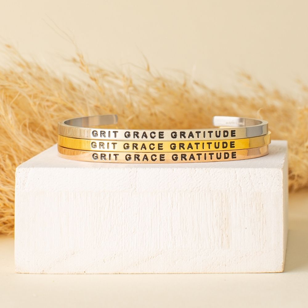 Grit Grace Gratitude bracelet - MantraBand