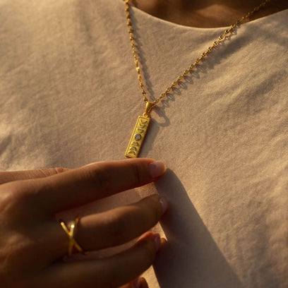 Lunar Moon Phases  Necklace - Mantra Brand Talisman Jewelry