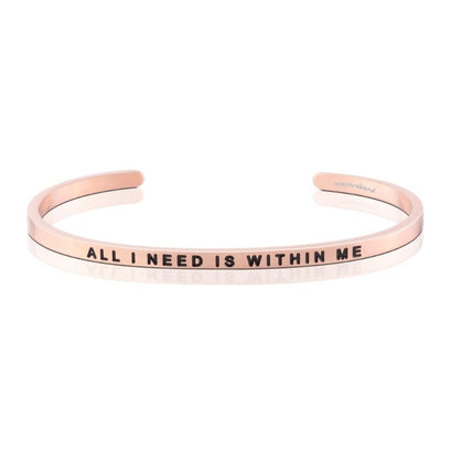 All I Need Is Within Me bracelet - MantraBand