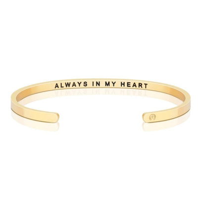 Always In My Heart - Within Hidden Message Inspirational Mantra Bracelet - MantraBand