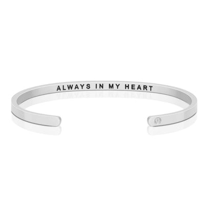 Always In My Heart - Within Hidden Message Inspirational Mantra Bracelet - MantraBand