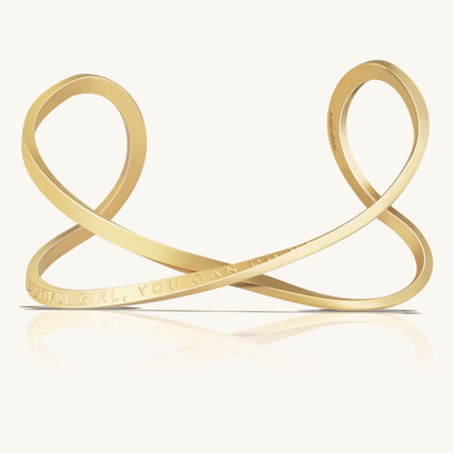 Beautiful Girl You Can Do Hard Things - Infinity Mantra Bracelet - MantraBand