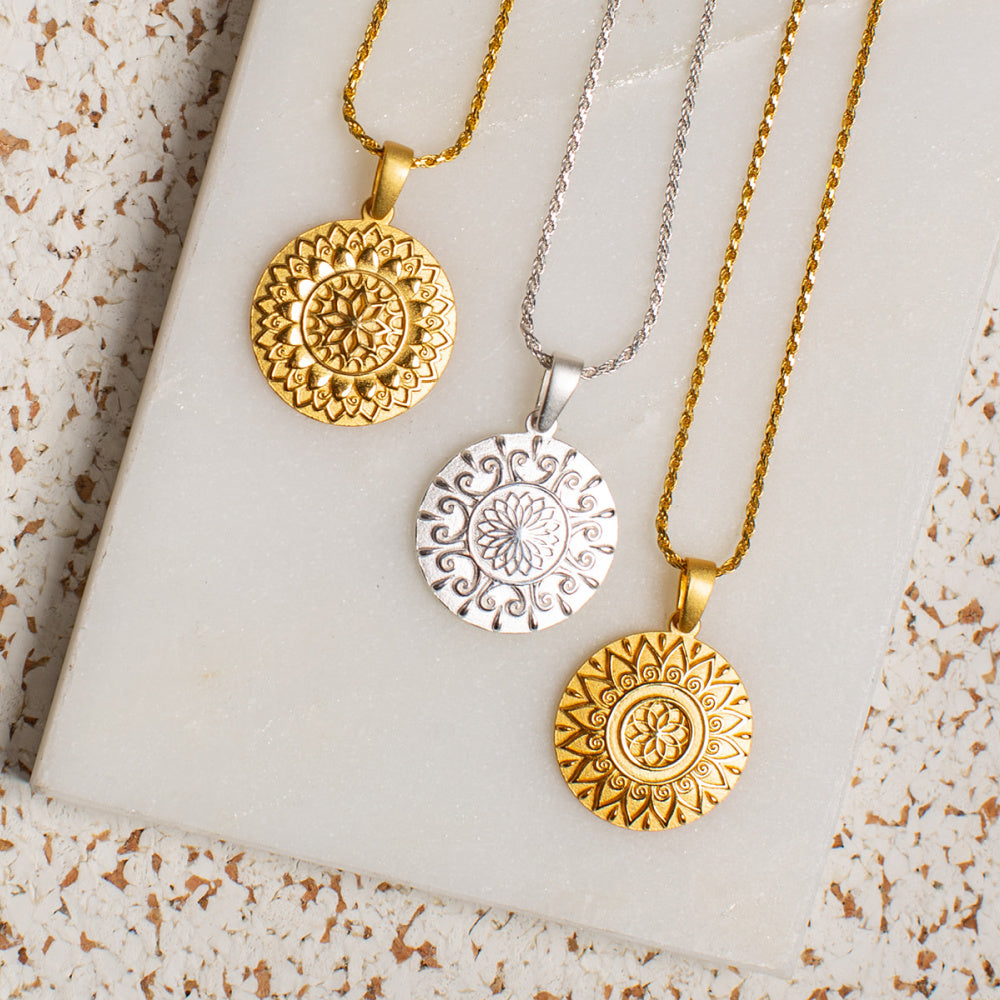 Mantra band necklace store