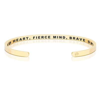 Kind Heart, Fierce Mind, Brave Spirit bracelet - MantraBand