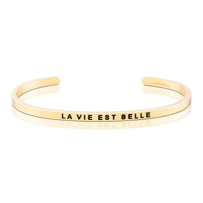 La Vie Est Belle bracelet - MantraBand