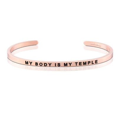 My Body Is My Temple bracelet - MantraBand