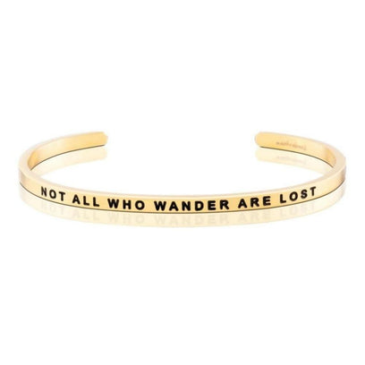 Not All Who Wander Are Lost bracelet - MantraBand