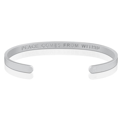 Peace Comes From Within - Within Hidden Message Inspirational Mantra Bracelet - MantraBand