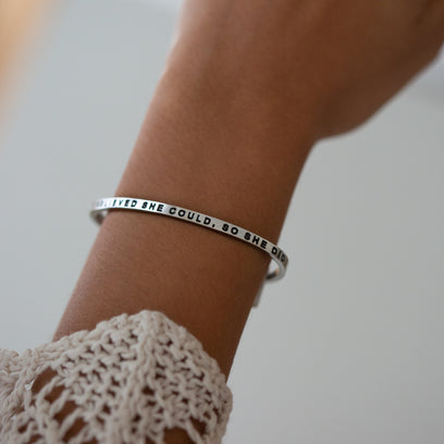 She Believed She Could, So She Did bracelet - MantraBand
