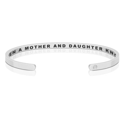 The Love Between A Mother And Daughter Knows No Distance - Within Hidden Message Inspirational Mantra Bracelet - MantraBand