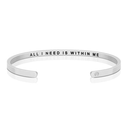 All I Need Is Within Me bracelet - MantraBand