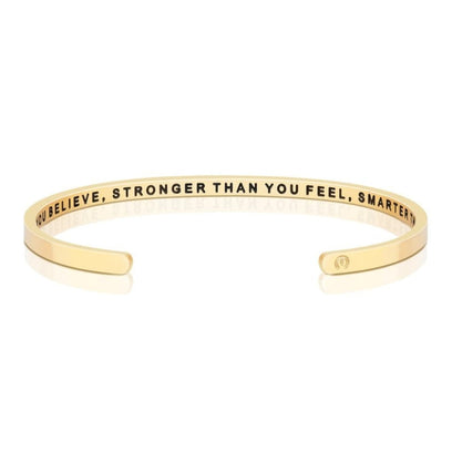 Braver Stronger Smarter - Within Hidden Message Inspirational Mantra Bracelet - MantraBand