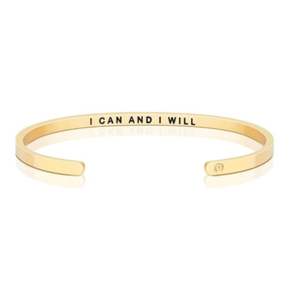 I Can And I Will - Within Hidden Message Inspirational Mantra Bracelet - MantraBand