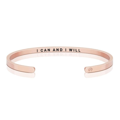 I Can And I Will - Within Hidden Message Inspirational Mantra Bracelet - MantraBand