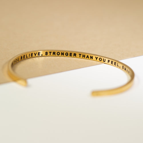 Braver Stronger Smarter - Within Hidden Message Inspirational Mantra Bracelet - MantraBand