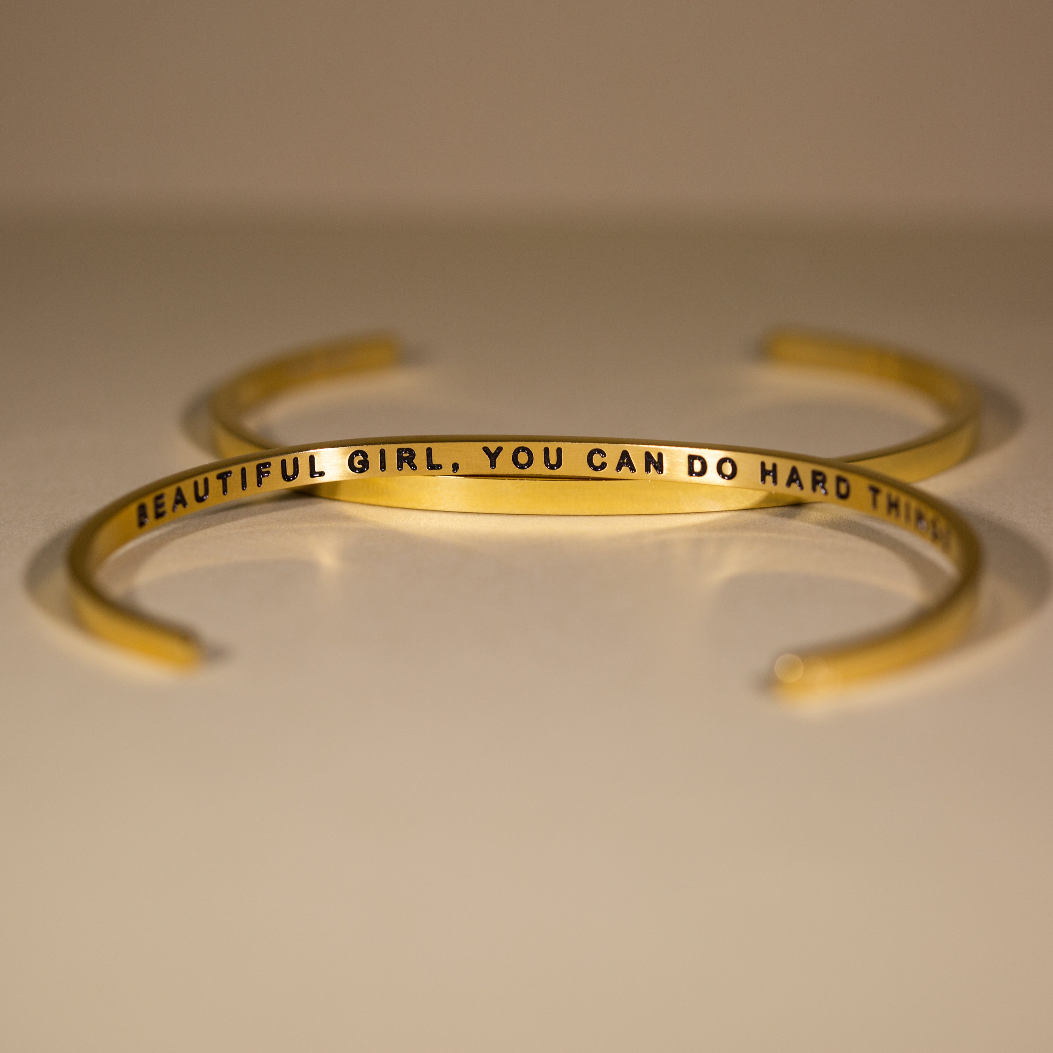 Beautiful Girl, You Can Do Hard Things bracelet - MantraBand