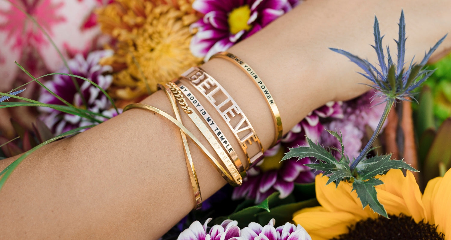 Own Your Power, Know Your Worth Bracelet - Mantra® by MantraBand®