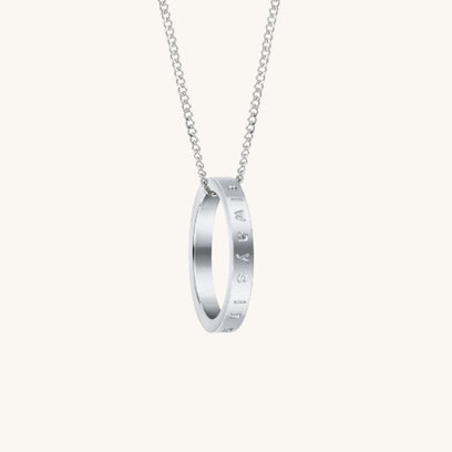 Always In My Heart (shiny) fidget ring necklace