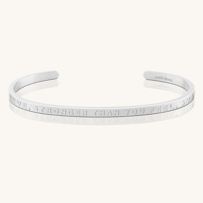 Braver Stronger Smarter - Whisper Hidden Message Inspirational Mantra Bracelet - MantraBand
