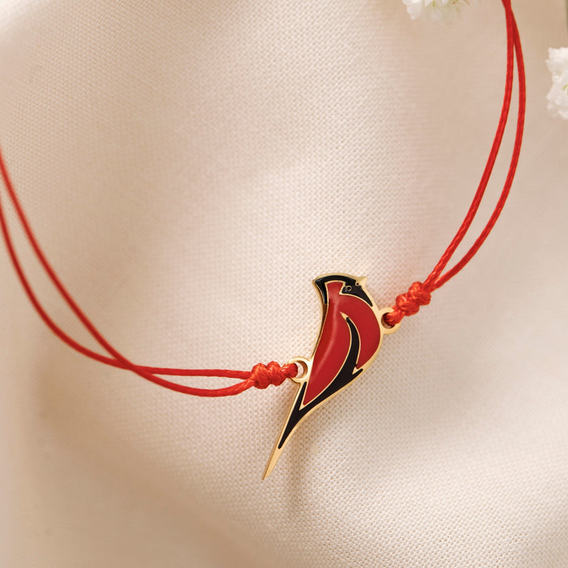 Thread of the Red Cardinal: Always In My Heart String Bracelet