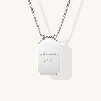 Choose Joy - note to self mantra personal message dainty pendant necklace - Mantra by MantraBand