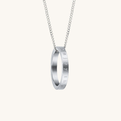 Enjoy The Journey (shiny) fidget ring necklace